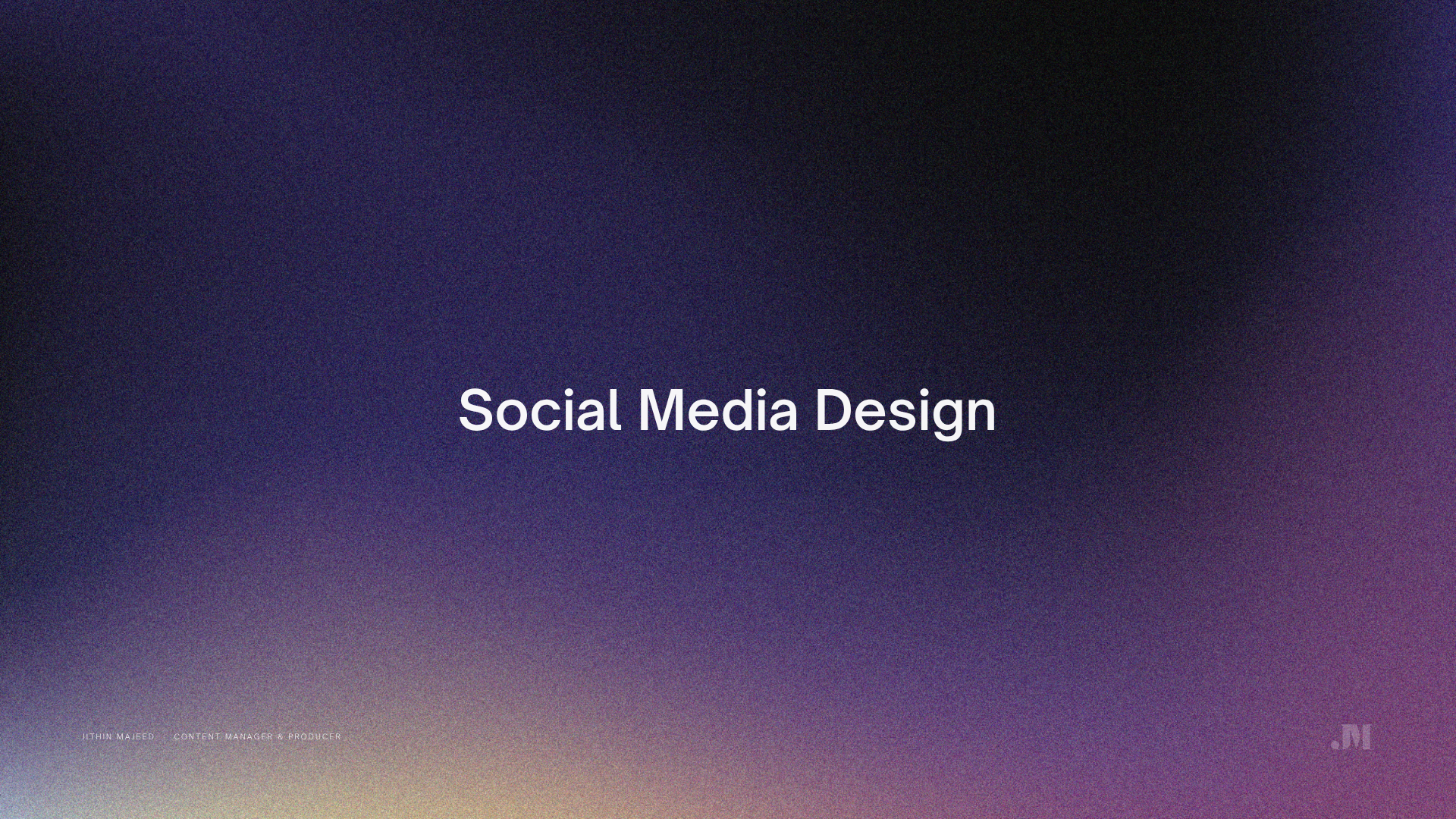 Social Media Design